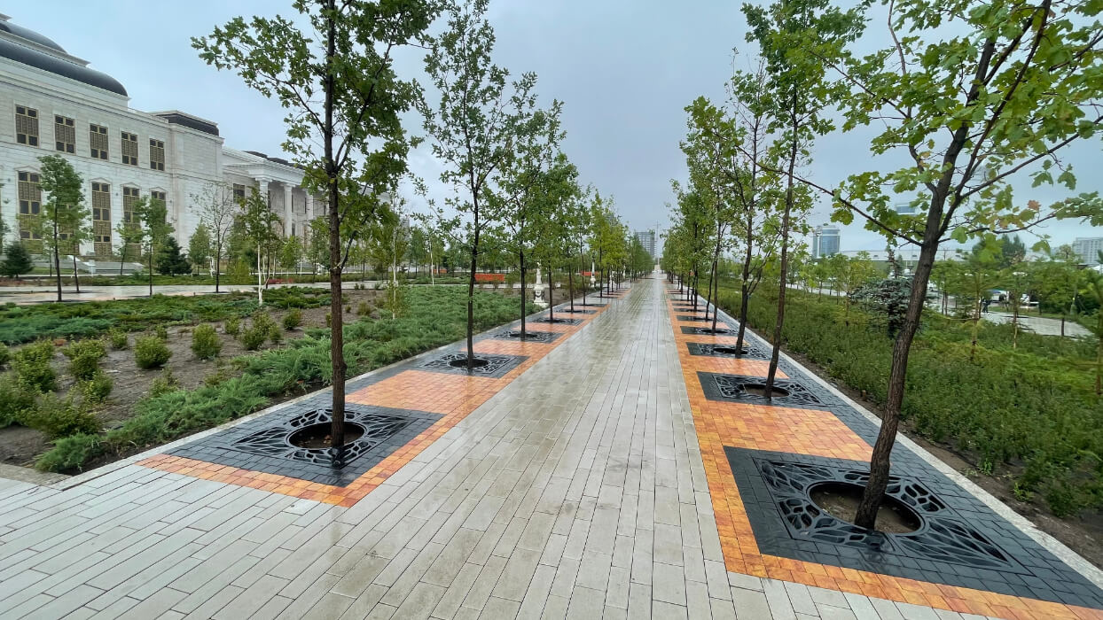 Приствольная решетка для дерева ZKING CRUST 1.2х1.2м Черная в Камышине фото