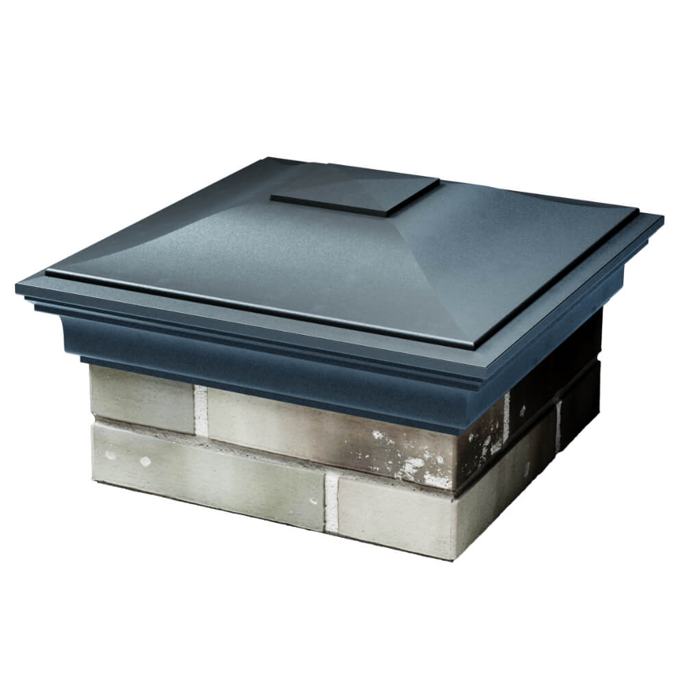 Колпак Zking Монблан Серый на столб 1.5х1.5 кирпича (385х385мм) в Камышине фото