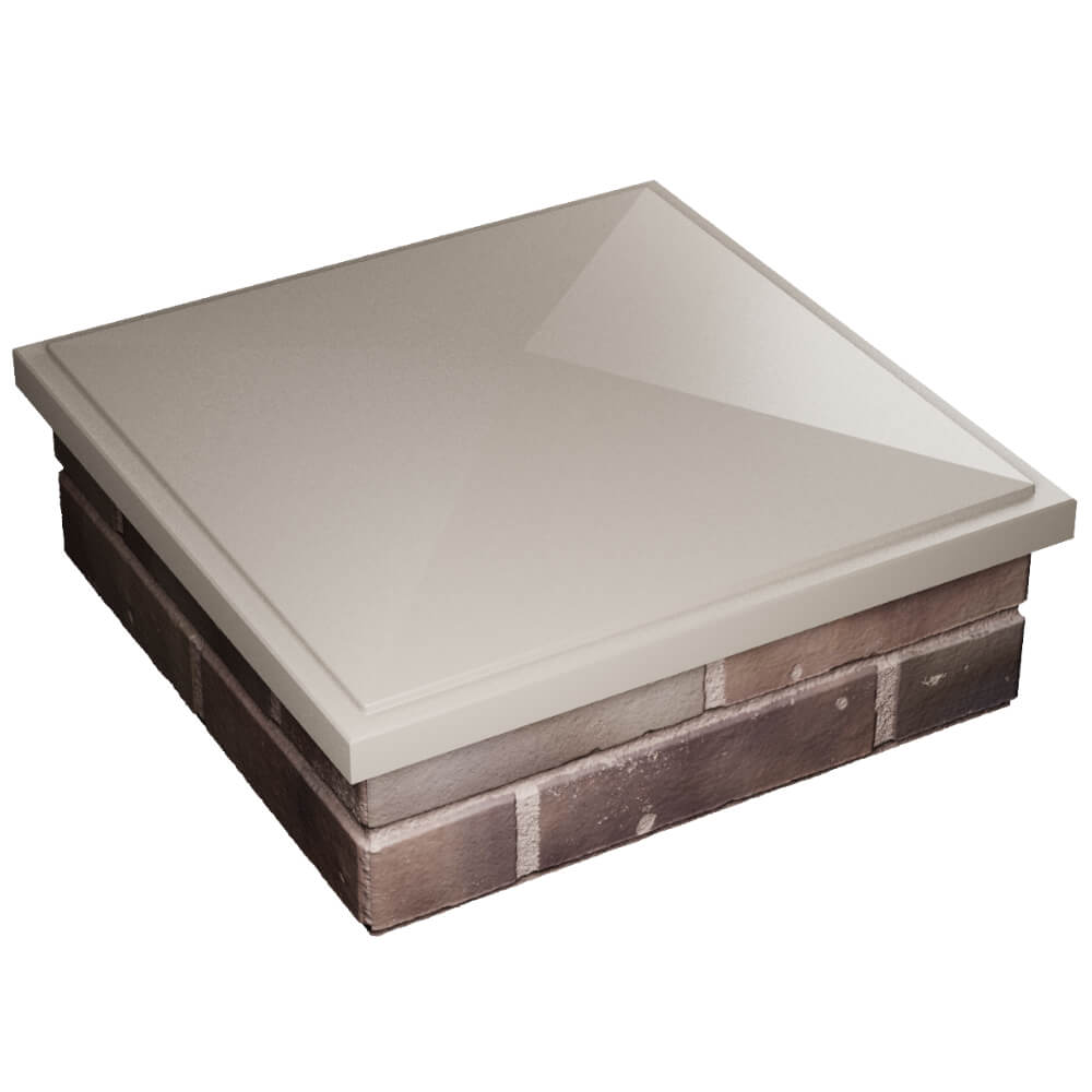 Колпак Zking БонаМоно Бежевый на столб 2х2 кирпича (515х515, 530х530мм) в Камышине фото