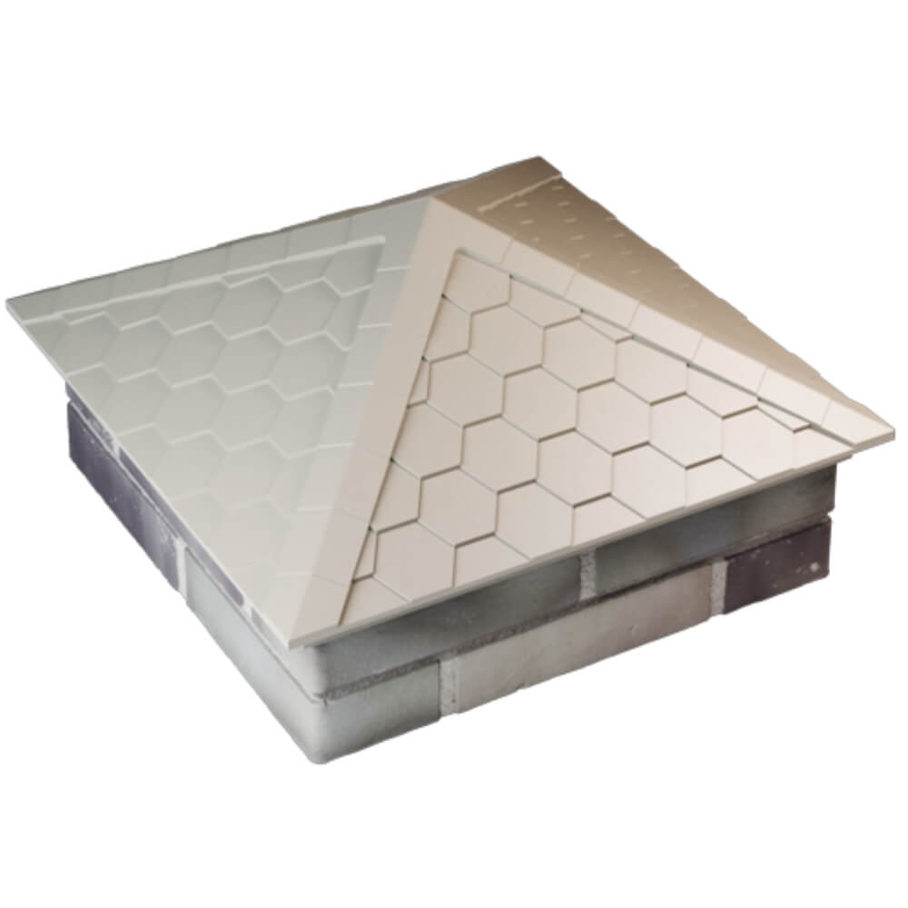 Колпак Zking Эверест Бежевый на столб 2х2 кирпича (535х535мм) Камышин фото