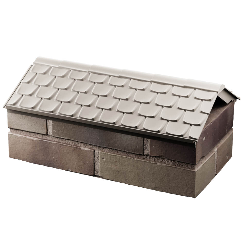 Парапет Zking Эльбрус Бежевый с посадкой на 1 кирпич (255мм) в Камышине фото