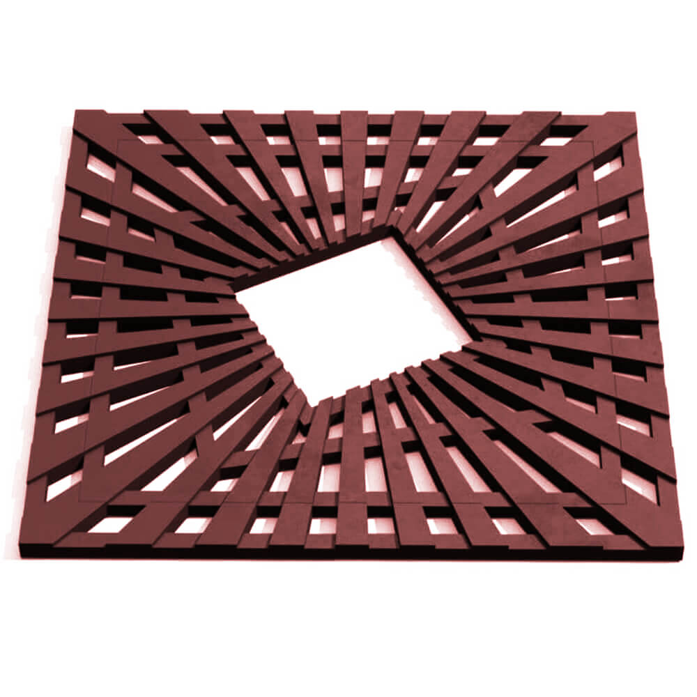 Приствольная решетка для дерева ZKING ATMOSPHERE 1.2х1.2м Коричневая Камышин фото