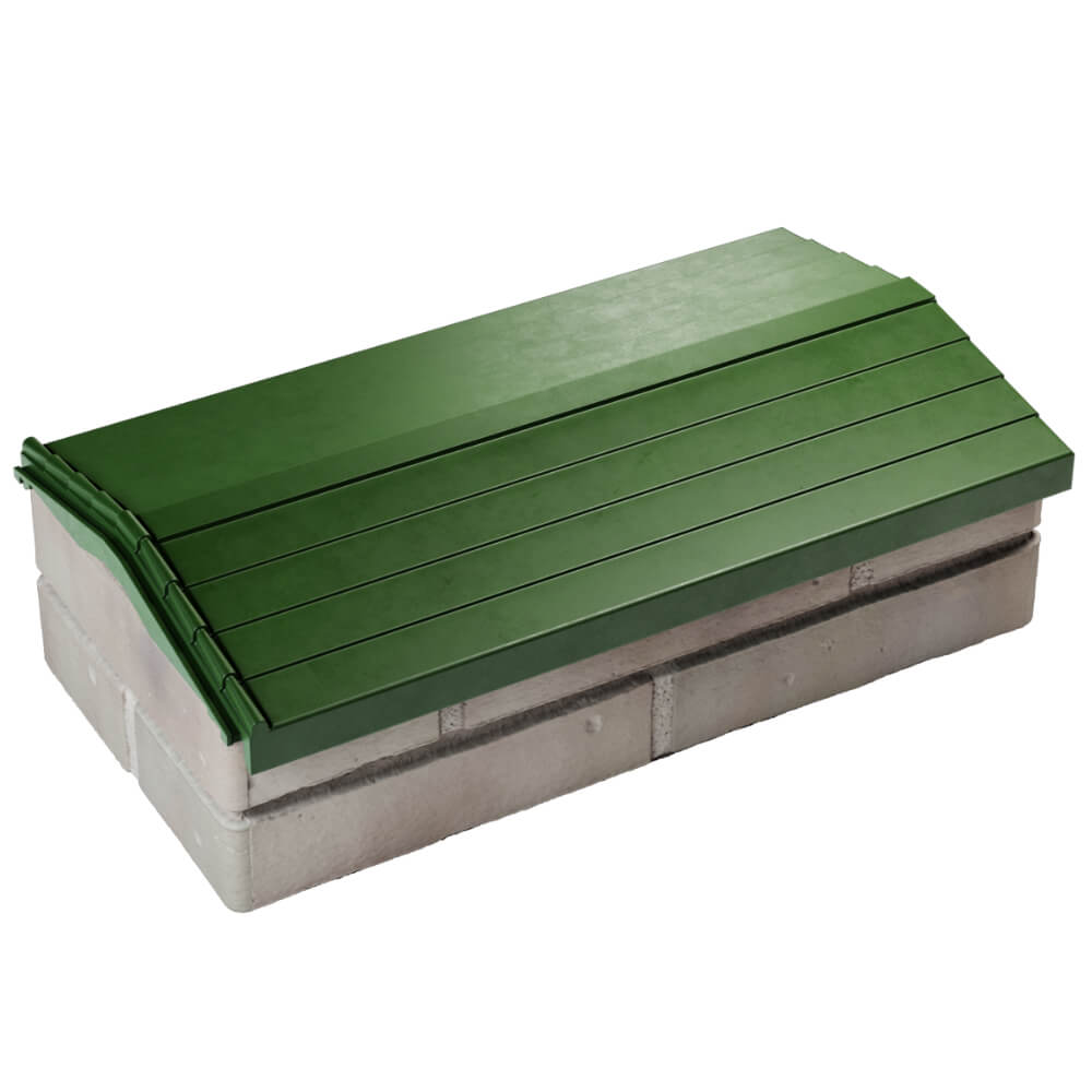 Парапет Zking Бона ХайТек Зеленый с посадкой на 1 кирпич (200/225/255мм) в Камышине фото