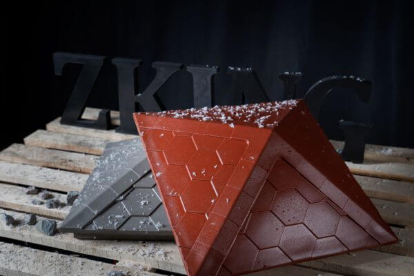 Колпак Zking Эверест Красный на столб 1.5х1.5 кирпича (390х390мм) в Камышине фото