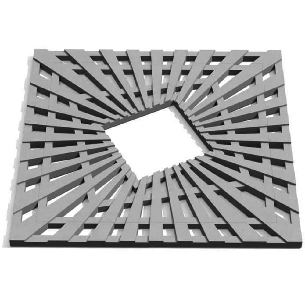 Приствольная решетка для дерева ZKING ATMOSPHERE 1.2х1.2м Серая Камышин фото