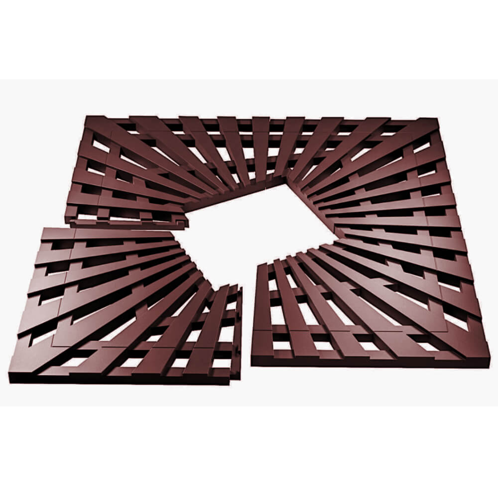 Приствольная решетка для дерева ZKING ATMOSPHERE 1.2х1.2м Коричневая в Камышине фото