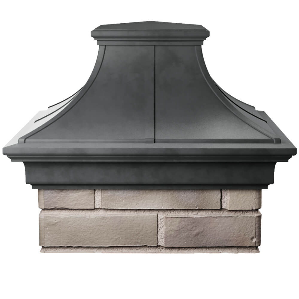 Колпак Zking Монблан Премиум Серый на столб 1.5х1.5 кирпича (385х385мм) Камышин фото