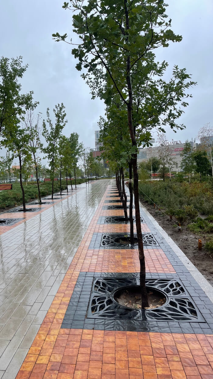 Приствольная решетка для дерева ZKING CRUST 1.2х1.2м Черная в Камышине фото