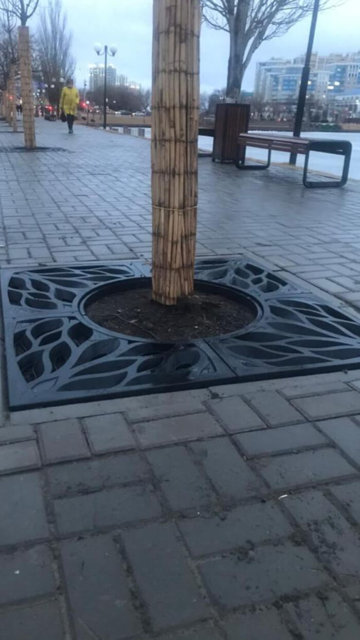 Приствольная решетка для дерева ZKING CRUST 1.2х1.2м Черная в Камышине фото