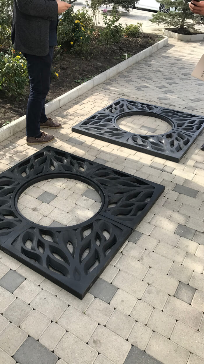 Приствольная решетка для дерева ZKING CRUST 1.2х1.2м Черная в Камышине фото