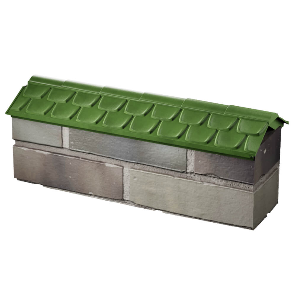 Парапет Zking Эльбрус Зеленый с посадкой на 0.5 кирпича (130мм) в Камышине фото