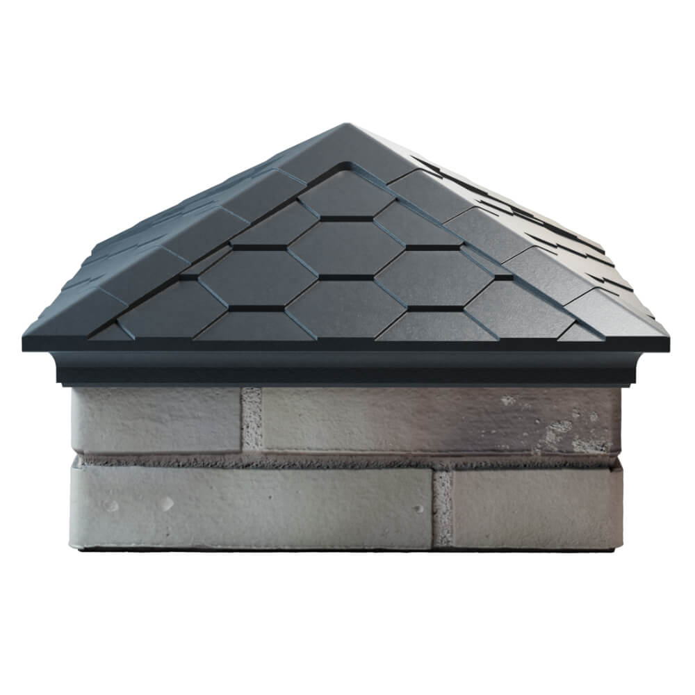 Колпак Zking Эверест Серый на столб 1.5х1.5 кирпича (390х390мм) Камышин фото