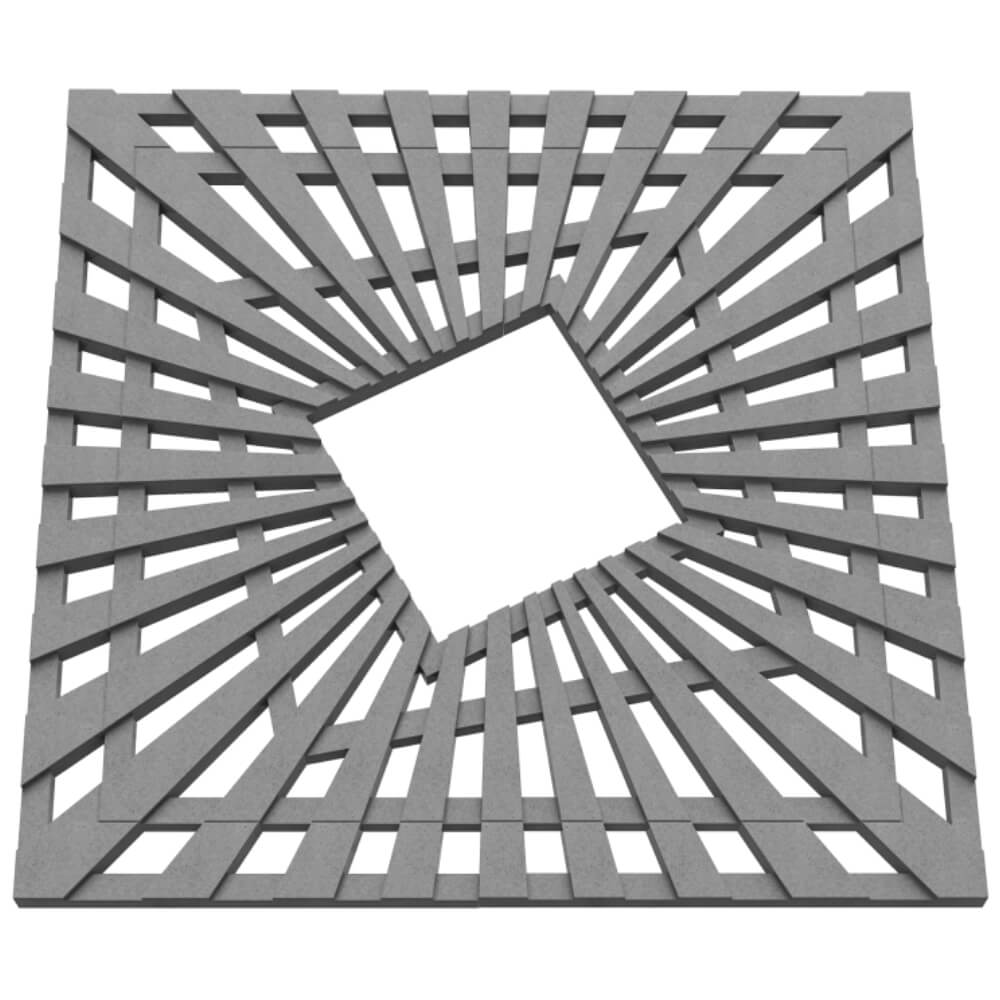 Приствольная решетка для дерева ZKING ATMOSPHERE 1.2х1.2м Серая в Камышине фото