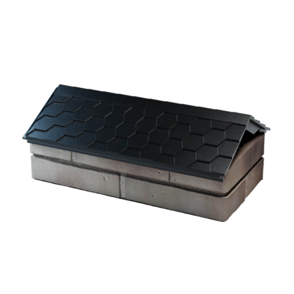 Парапет Zking Эверест Черный с посадкой на 1 кирпич (200/225/255мм) в Камышине фото