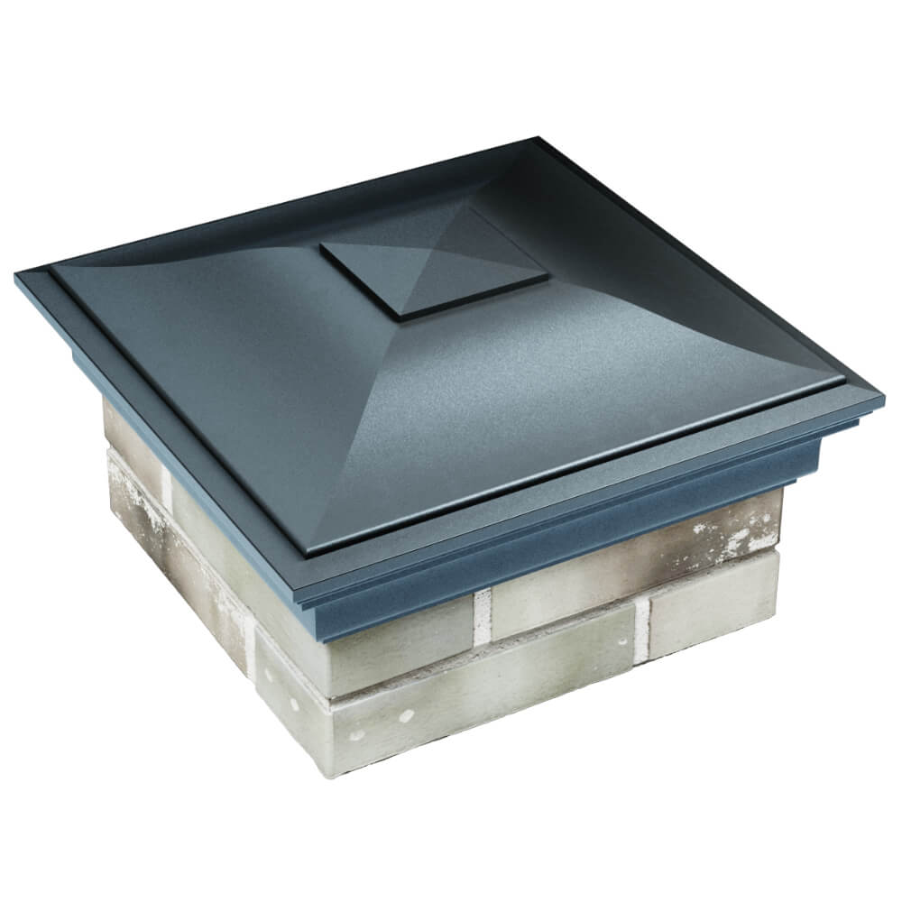 Колпак Zking Монблан Серый на столб 1.5х1.5 кирпича (385х385мм) в Камышине фото