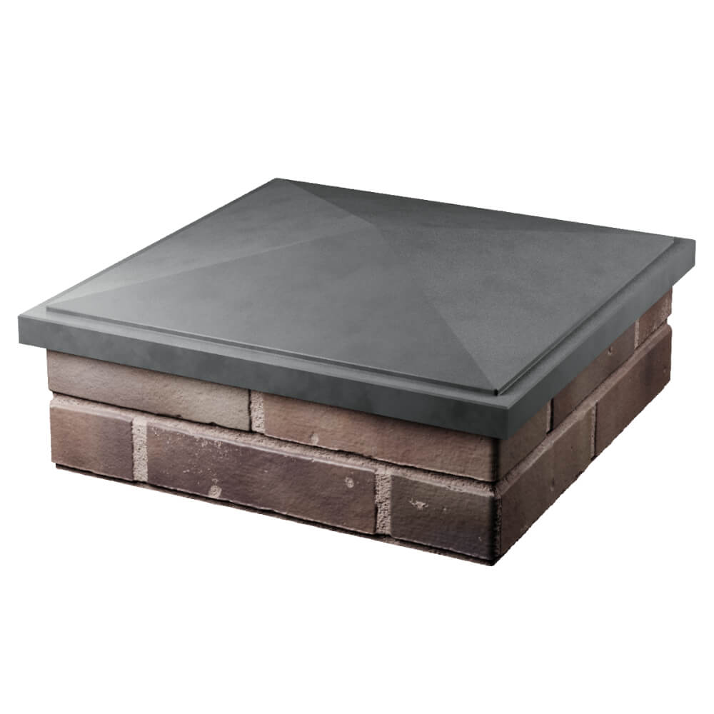 Колпак Zking БонаМоно Серый на столб 2х2 кирпича (515х515, 530х530мм) в Камышине фото