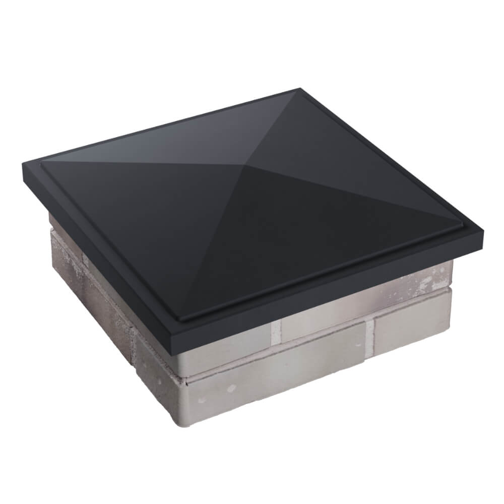 Колпак Zking БонаМоно Серый на столб 1.5х1.5 кирпича (385х385, 400х400мм) в Камышине фото