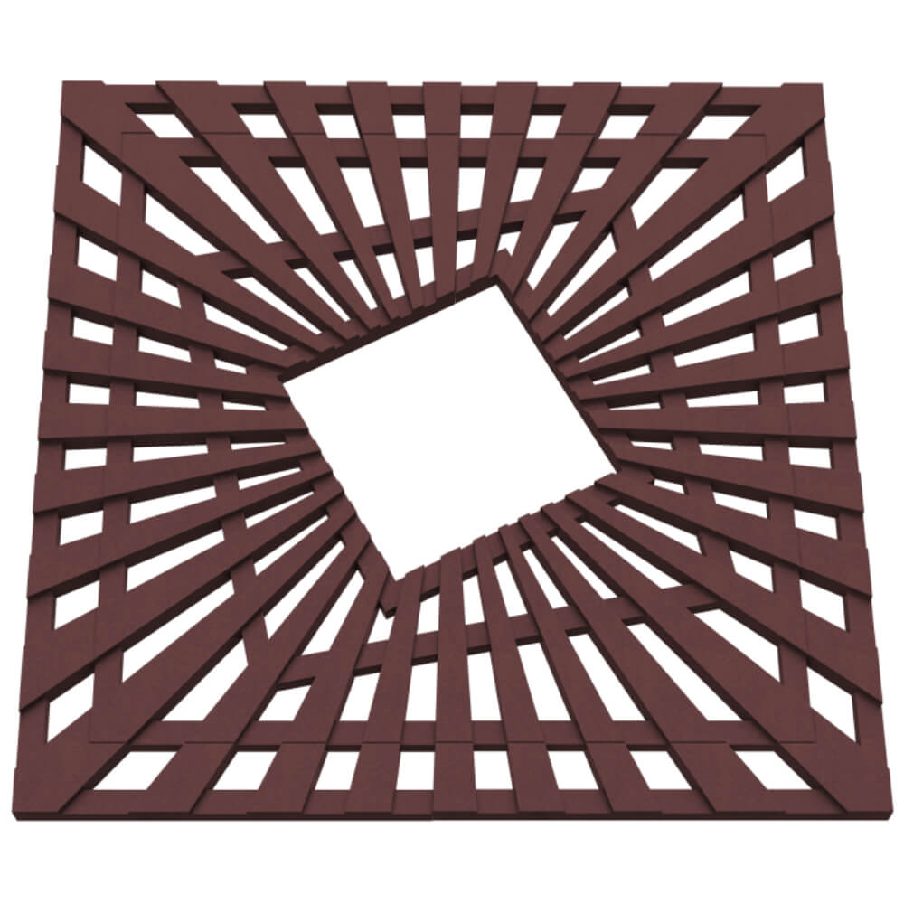 Приствольная решетка для дерева ZKING ATMOSPHERE 1.2х1.2м Коричневая в Камышине фото