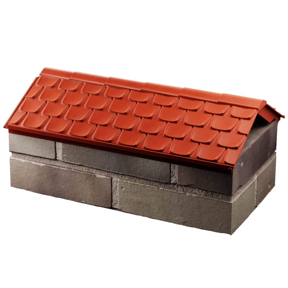 Парапет Zking Эльбрус Красный с посадкой на 1 кирпич (255мм) в Камышине фото