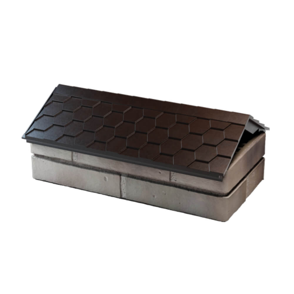 Парапет Zking Эверест Коричневый с посадкой на 1 кирпич (200/225/255мм) в Камышине фото