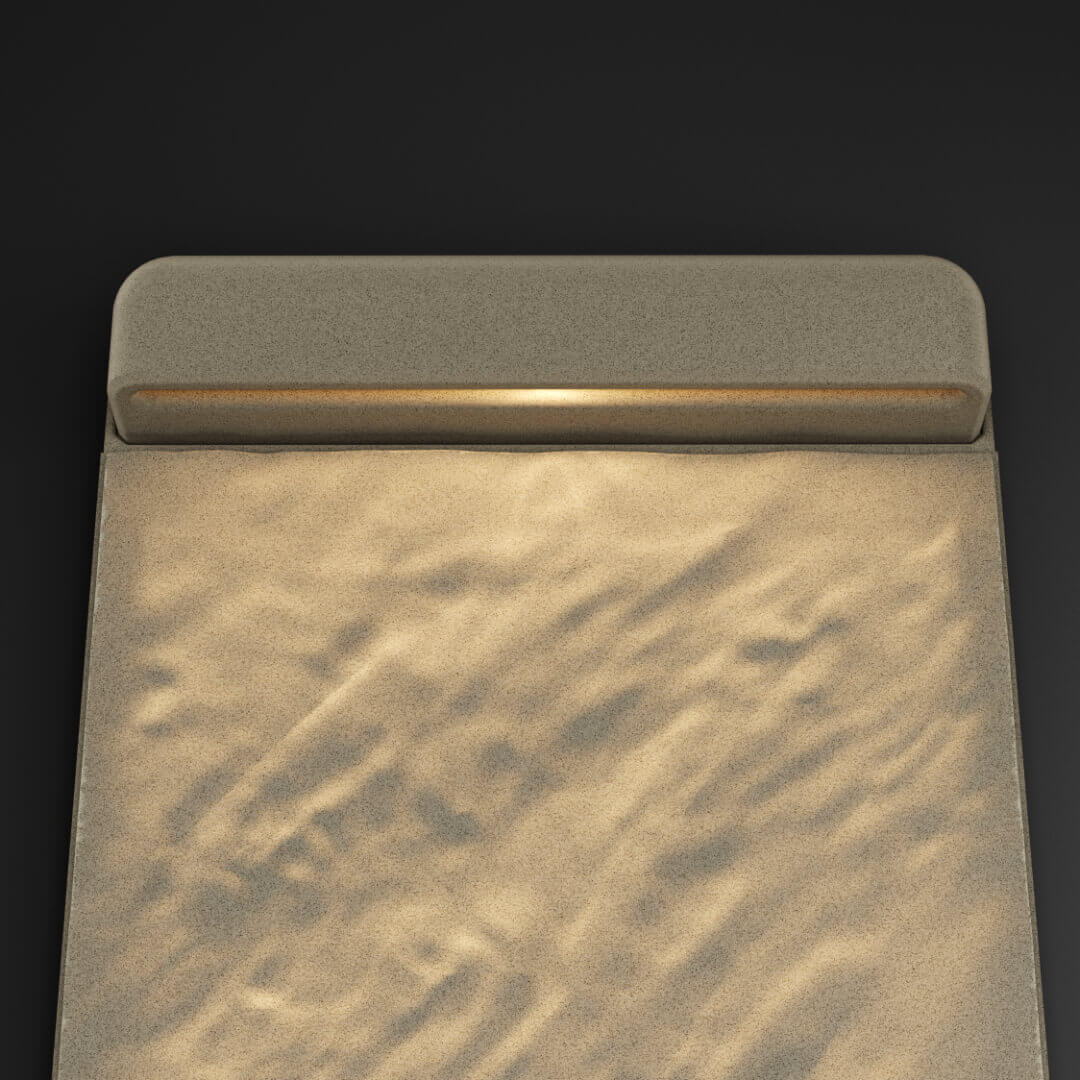 LED Светильник для шаговой плиты STONE Светлая Галька 330х75х98мм в Камышине фото