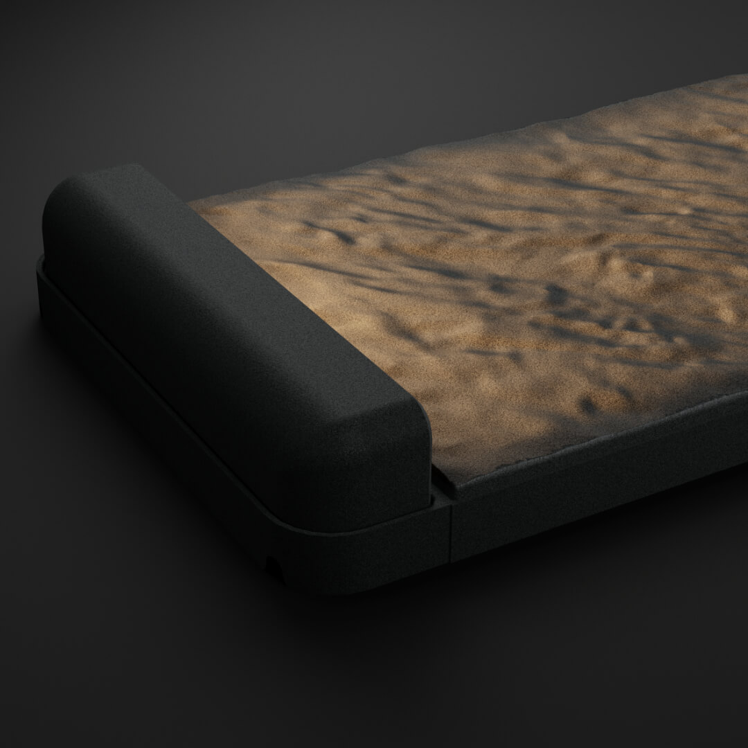 LED Светильник для шаговой плиты STONE Графитовый Серый 330х75х98мм в Камышине фото