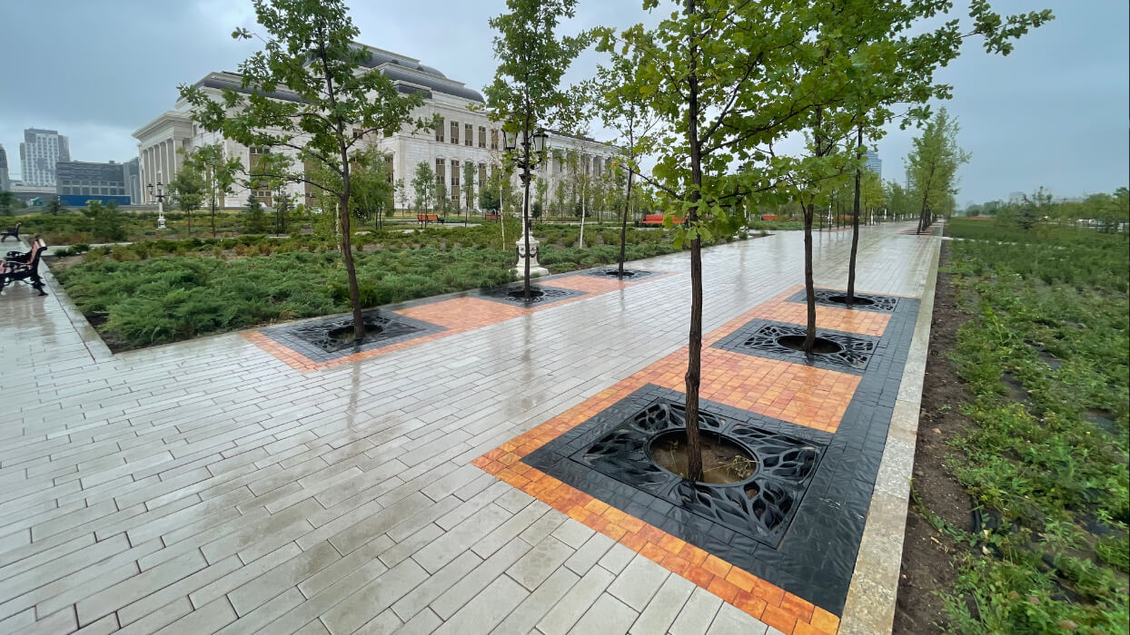 Приствольная решетка для дерева ZKING CRUST 1.2х1.2м Черная в Камышине фото