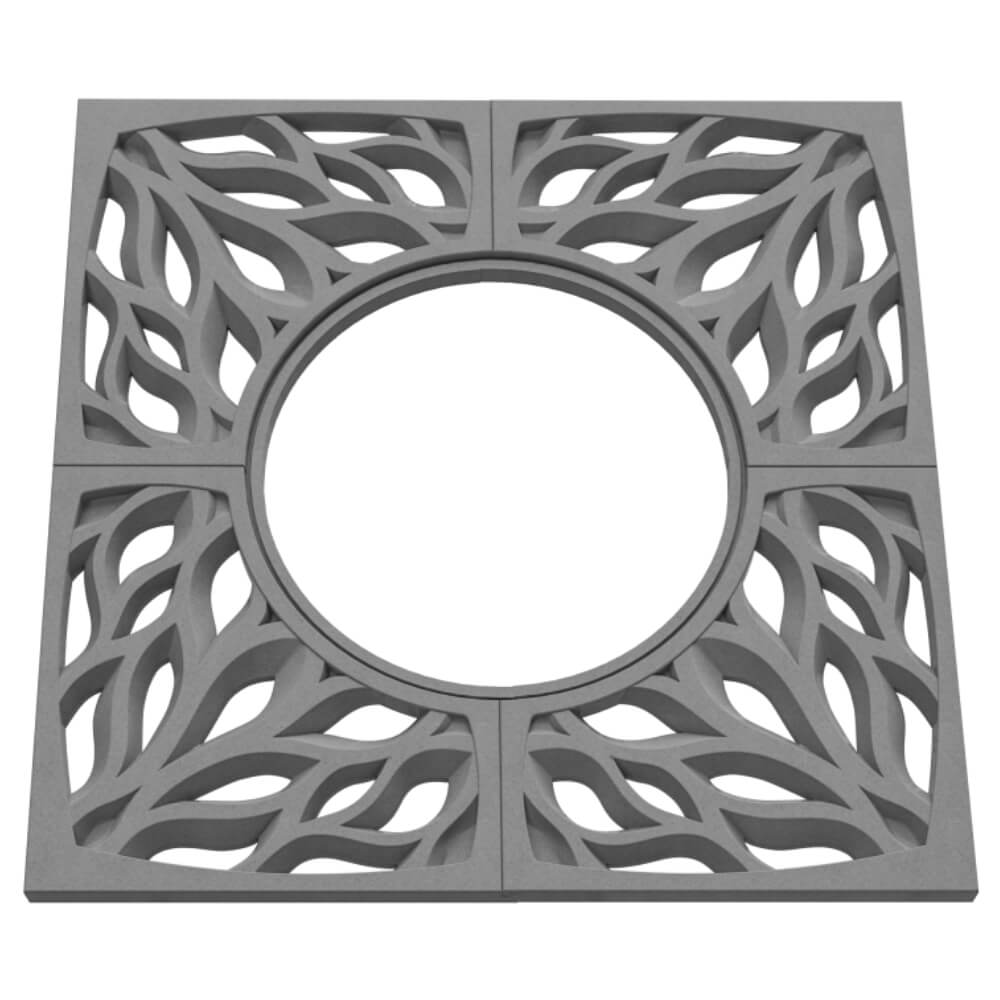 Приствольная решетка для дерева ZKING CRUST 1.2х1.2м Серая в Камышине фото