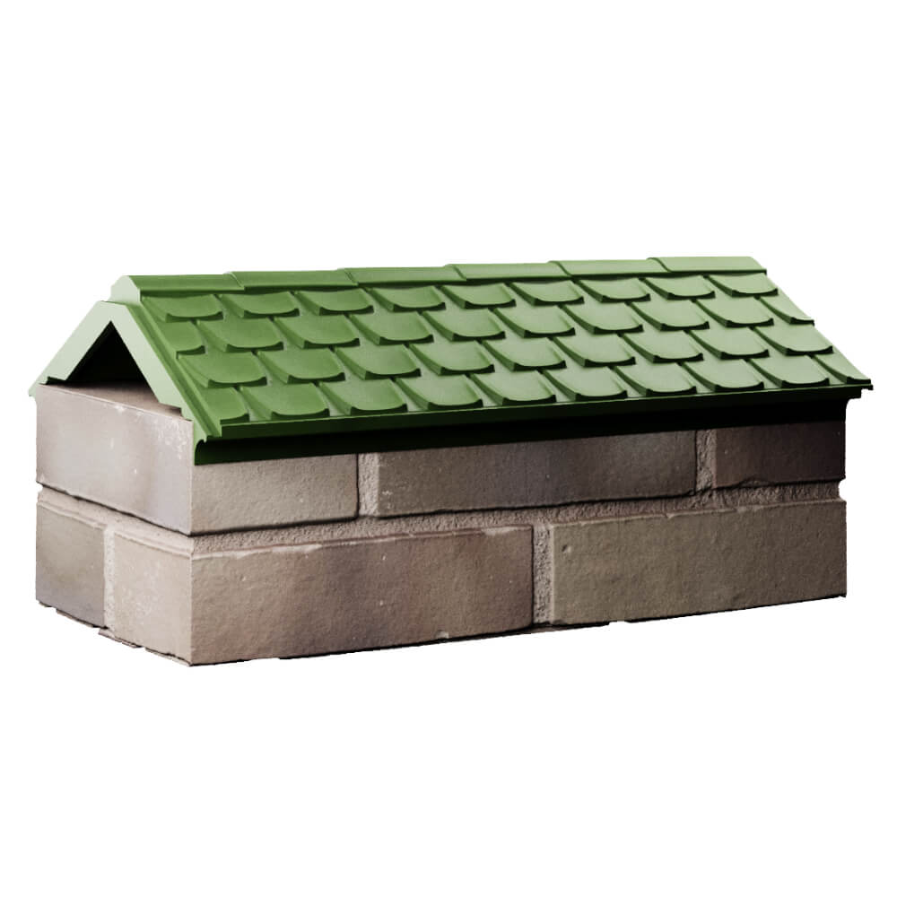 Парапет Zking Эльбрус Зеленый с посадкой на 1 кирпич (255мм) Камышин фото