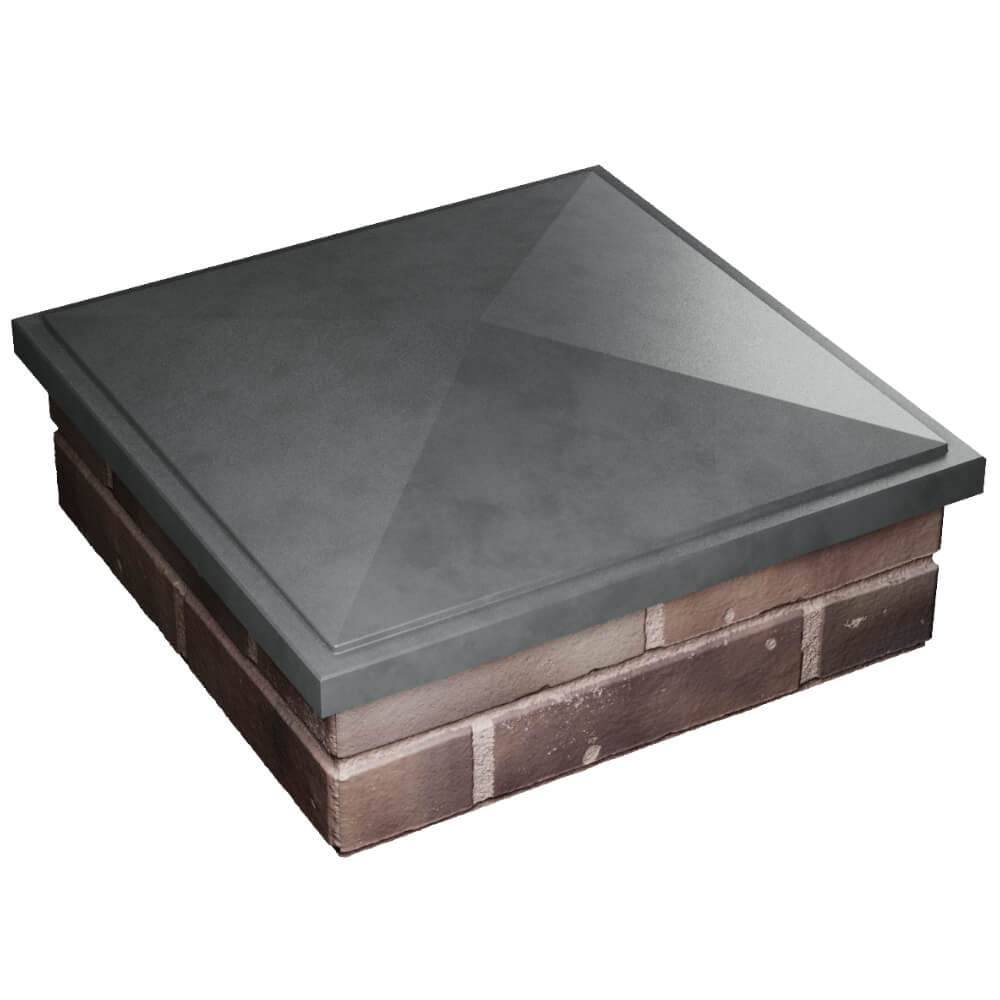 Колпак Zking БонаМоно Серый на столб 2х2 кирпича (515х515, 530х530мм) в Камышине фото