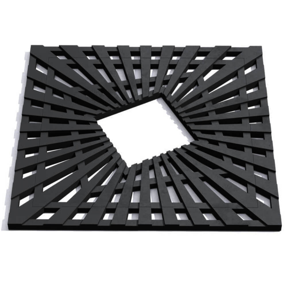 Приствольная решетка для дерева ZKING ATMOSPHERE 1.2х1.2м Черная Камышин фото