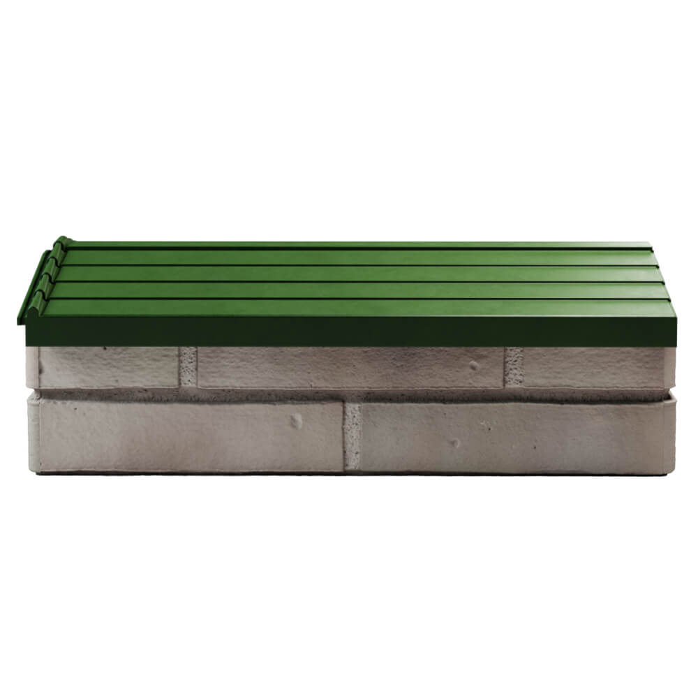 Парапет Zking Бона ХайТек Зеленый с посадкой на 1 кирпич (200/225/255мм) в Камышине фото