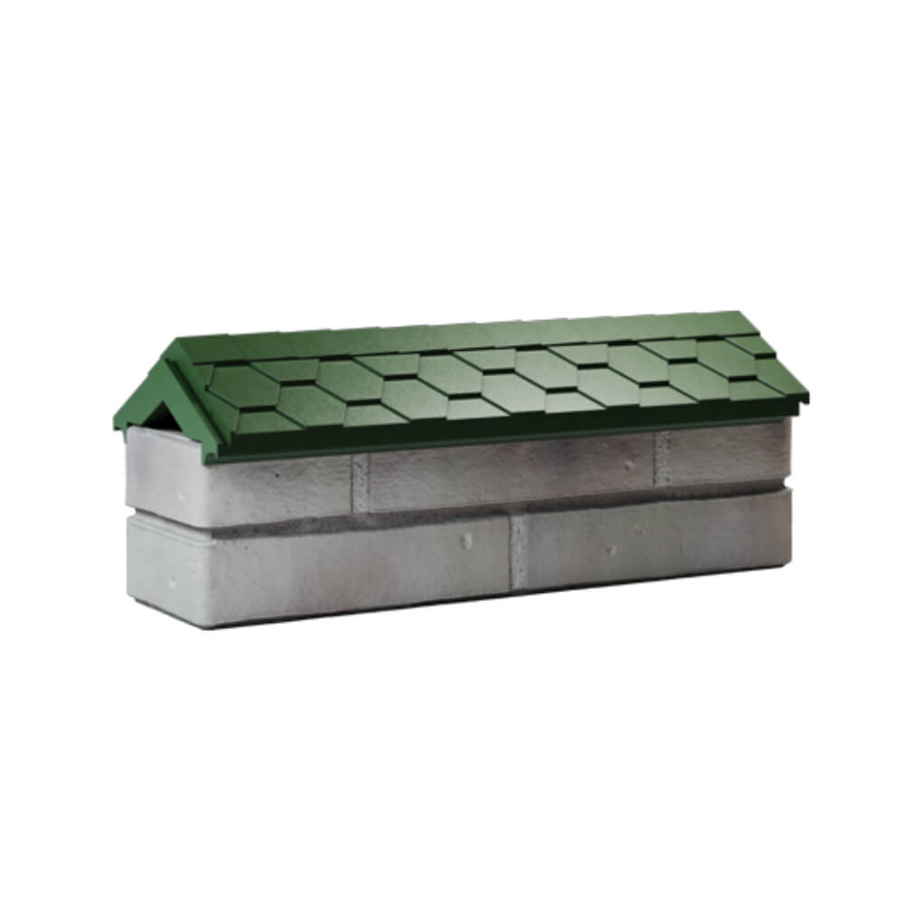 Парапет Zking Эверест Зеленый с посадкой на 0.5 кирпича (130мм) Камышин фото