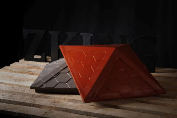 Колпак Zking Эверест Красный на столб 1.5х1.5 кирпича (390х390мм) в Камышине фото