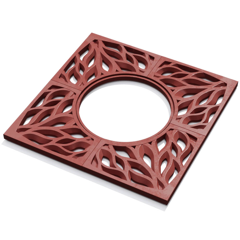 Приствольная решетка для дерева ZKING CRUST 1.2х1.2м Красная в Камышине фото