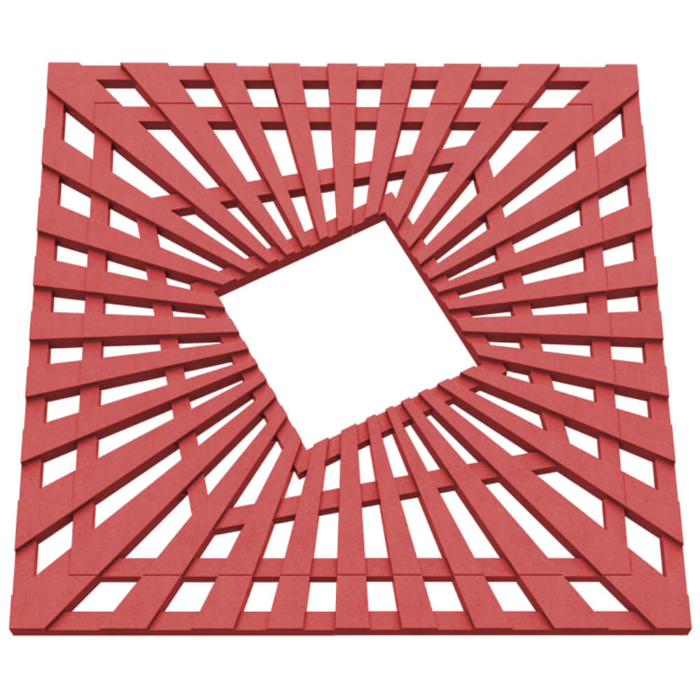 Приствольная решетка для дерева ZKING ATMOSPHERE 1.2х1.2м Красная в Камышине фото