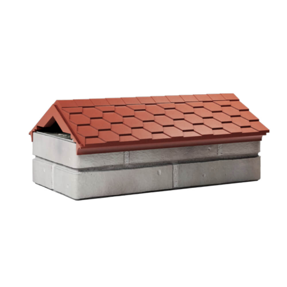 Парапет Zking Эверест Красный с посадкой на 1 кирпич (200/225/255мм) Камышин фото