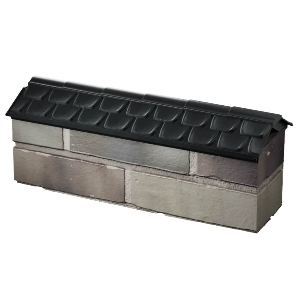 Парапет Zking Эльбрус Черный с посадкой на 0.5 кирпича (130мм) в Камышине фото