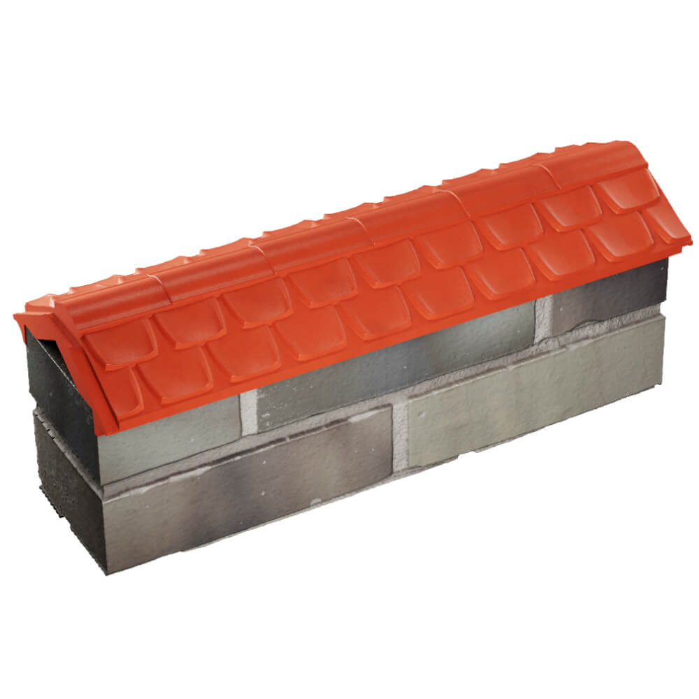 Парапет Zking Эльбрус Красный с посадкой на 0.5 кирпича (130мм) в Камышине фото