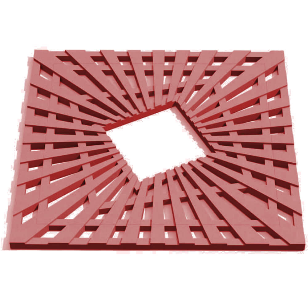 Приствольная решетка для дерева ZKING ATMOSPHERE 1.2х1.2м Красная Камышин фото