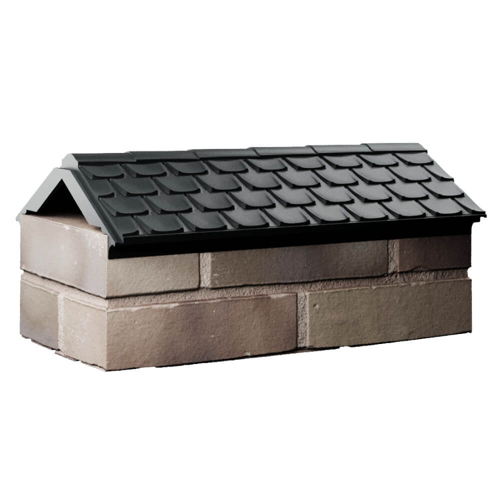Парапет Zking Эльбрус Черный с посадкой на 1 кирпич (255мм) Камышин фото