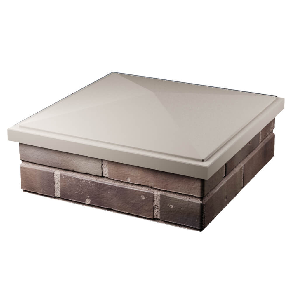 Колпак Zking БонаМоно Бежевый на столб 2х2 кирпича (515х515, 530х530мм) в Камышине фото