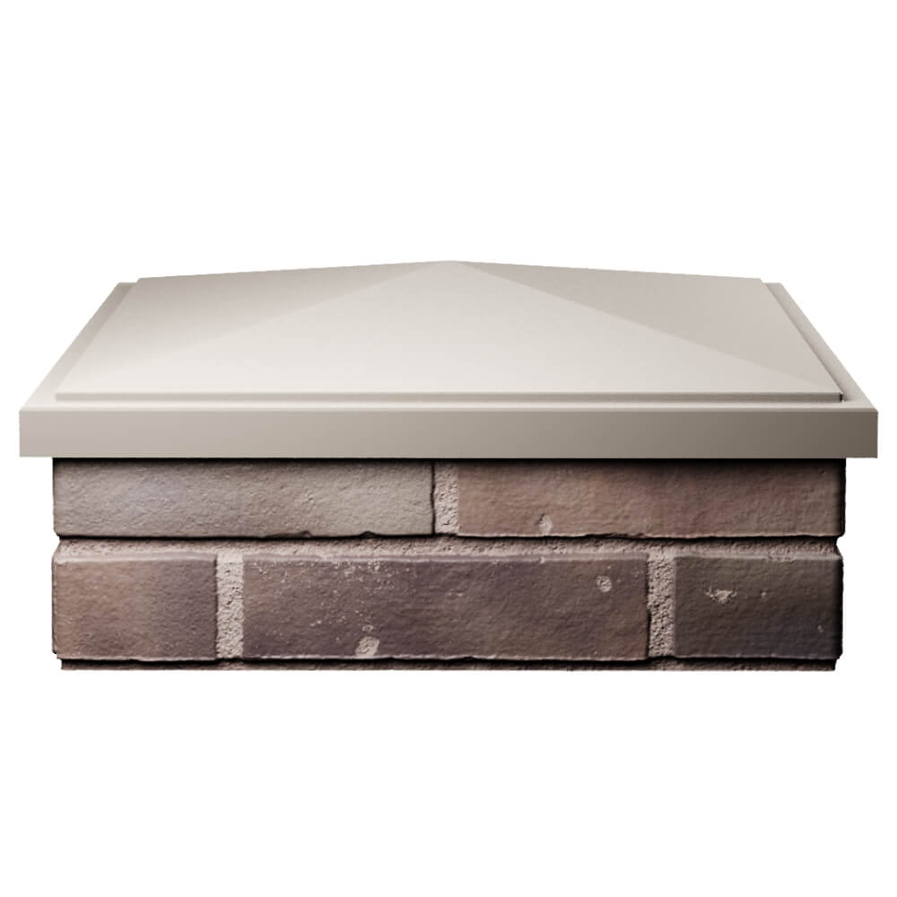 Колпак Zking БонаМоно Бежевый на столб 2х2 кирпича (515х515, 530х530мм) Камышин фото