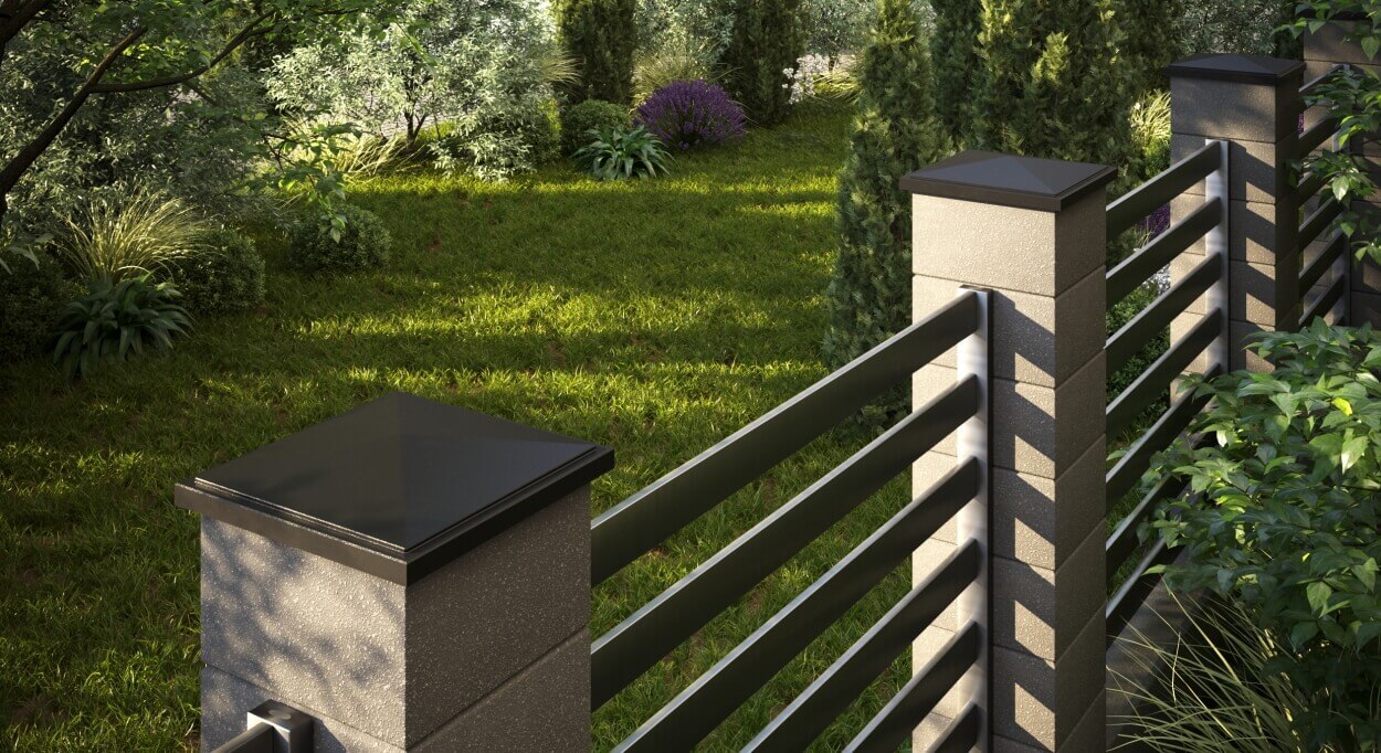 Колпак Zking БонаМоно Коричневый на столб 1.5х1.5 кирпича (385х385, 400х400мм) в Камышине фото