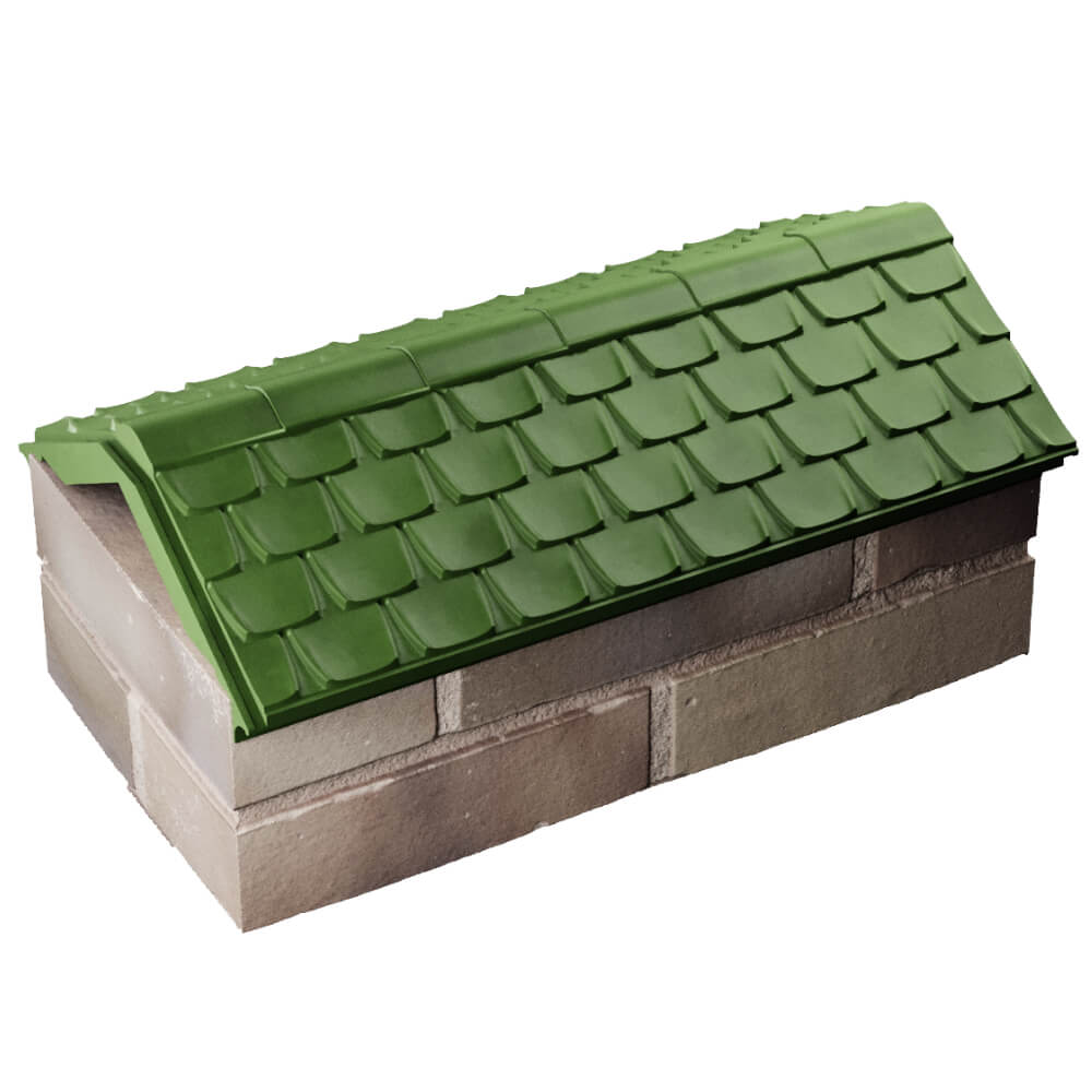 Парапет Zking Эльбрус Зеленый с посадкой на 1 кирпич (255мм) в Камышине фото