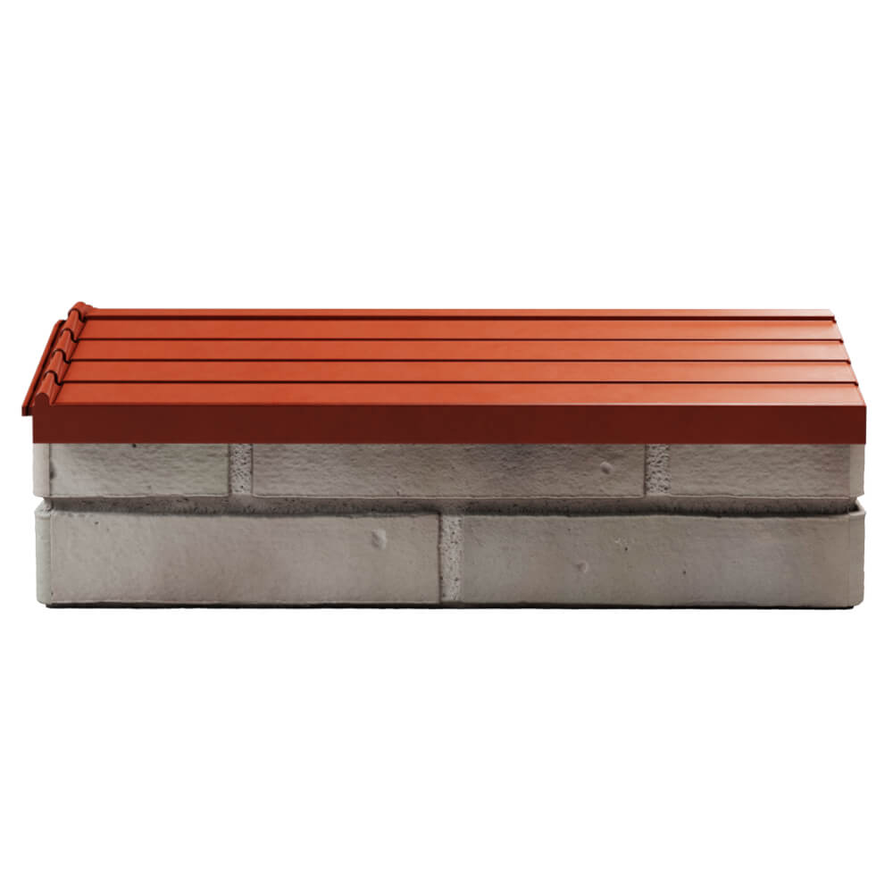 Парапет Zking Бона ХайТек Красный с посадкой на 1 кирпич (200/225/255мм) в Камышине фото