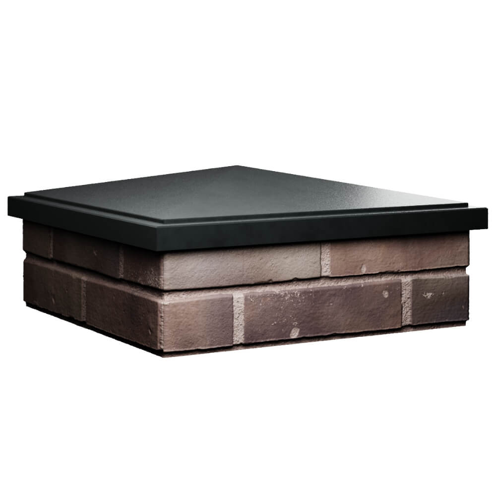 Колпак Zking БонаМоно Черный на столб 2х2 кирпича (515х515, 530х530мм) в Камышине фото