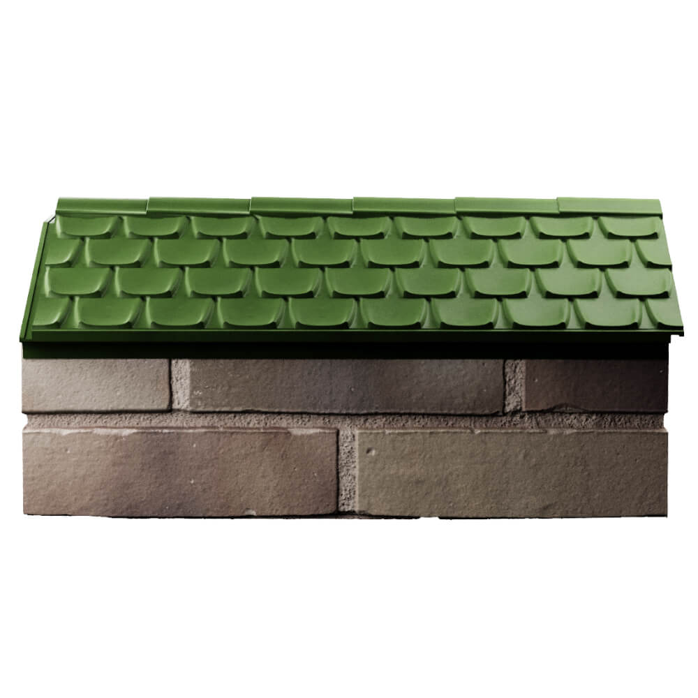Парапет Zking Эльбрус Зеленый с посадкой на 1 кирпич (255мм) в Камышине фото