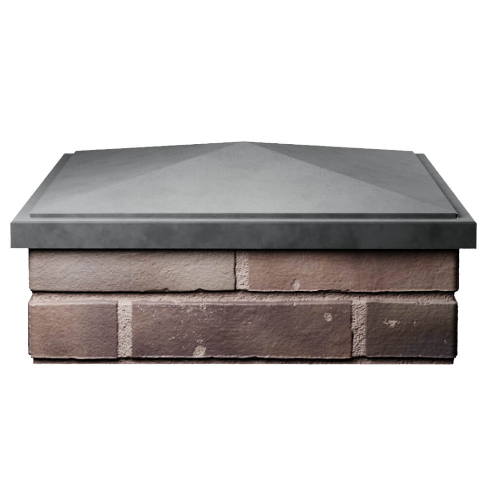 Колпак Zking БонаМоно Серый на столб 2х2 кирпича (515х515, 530х530мм) Камышин фото