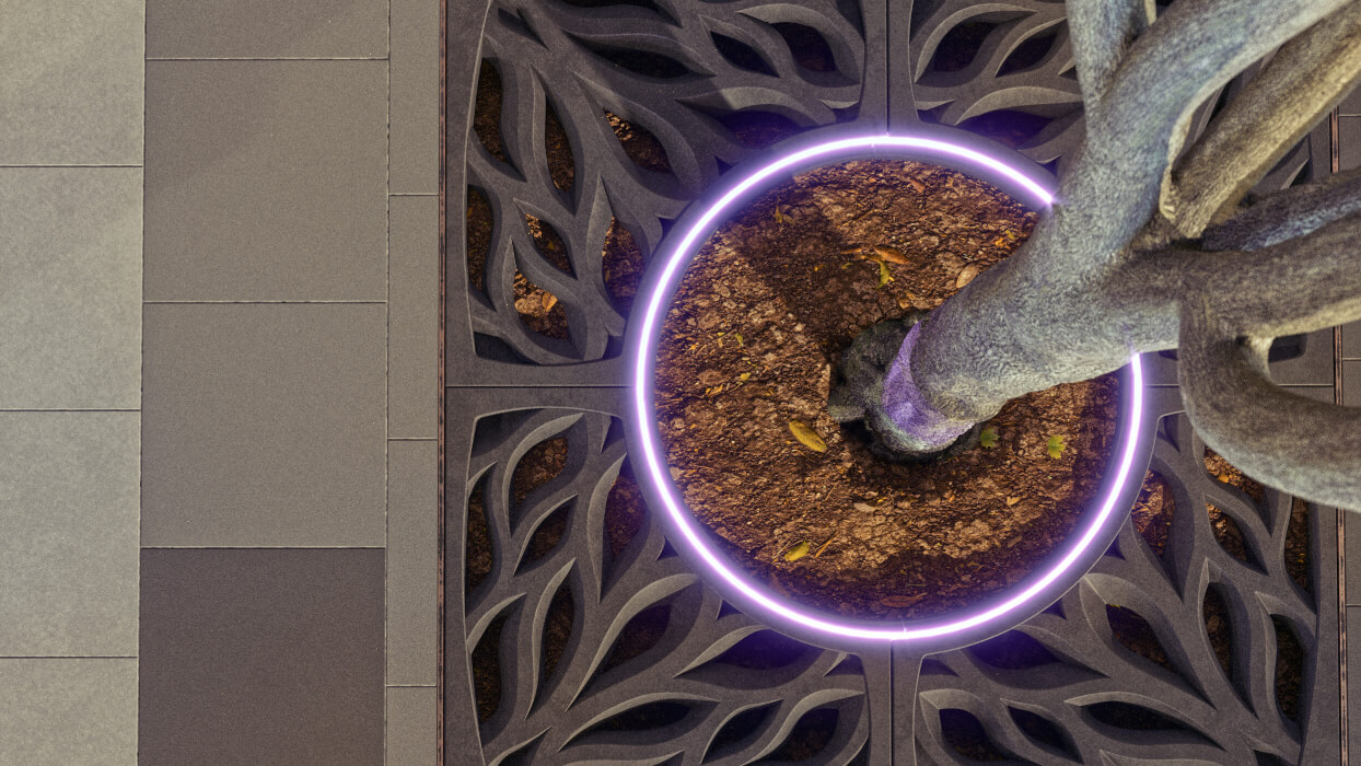 Приствольная решетка для дерева ZKING CRUST 1.2х1.2м Черная в Камышине фото